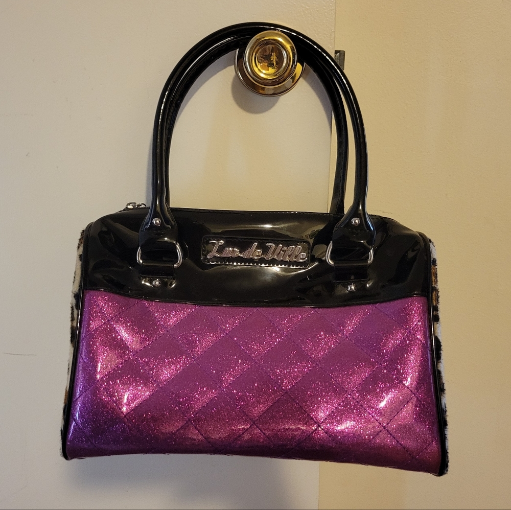 Lux de ville puple atomic tote